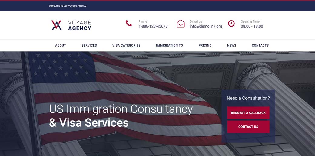 immigration law firm website design