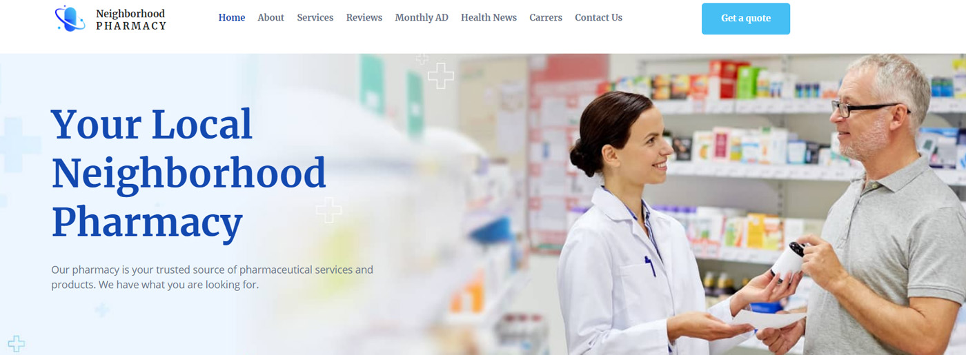 MotoCMS Pharmacy Website