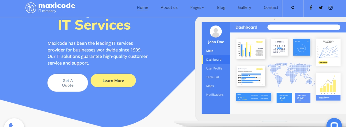 IT Service Website Colors for Marketing