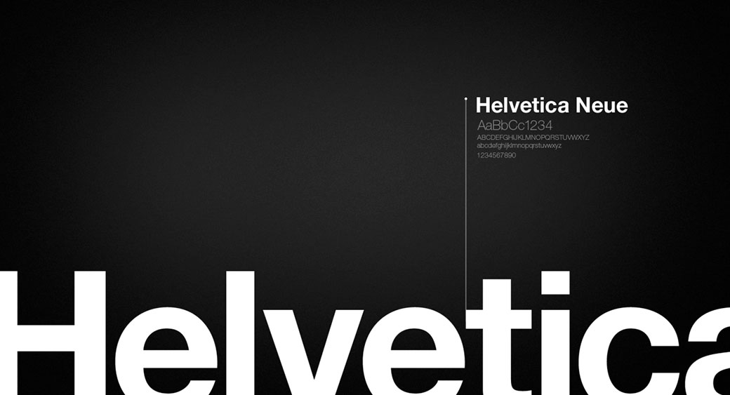 logo design fonts Helvetica