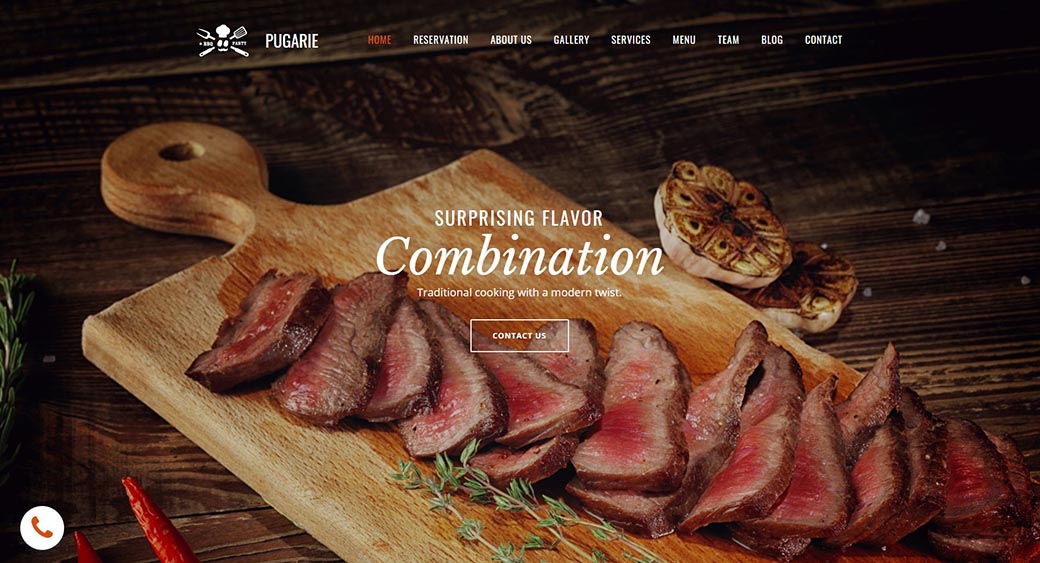 how to create a restaurant website with your own photos