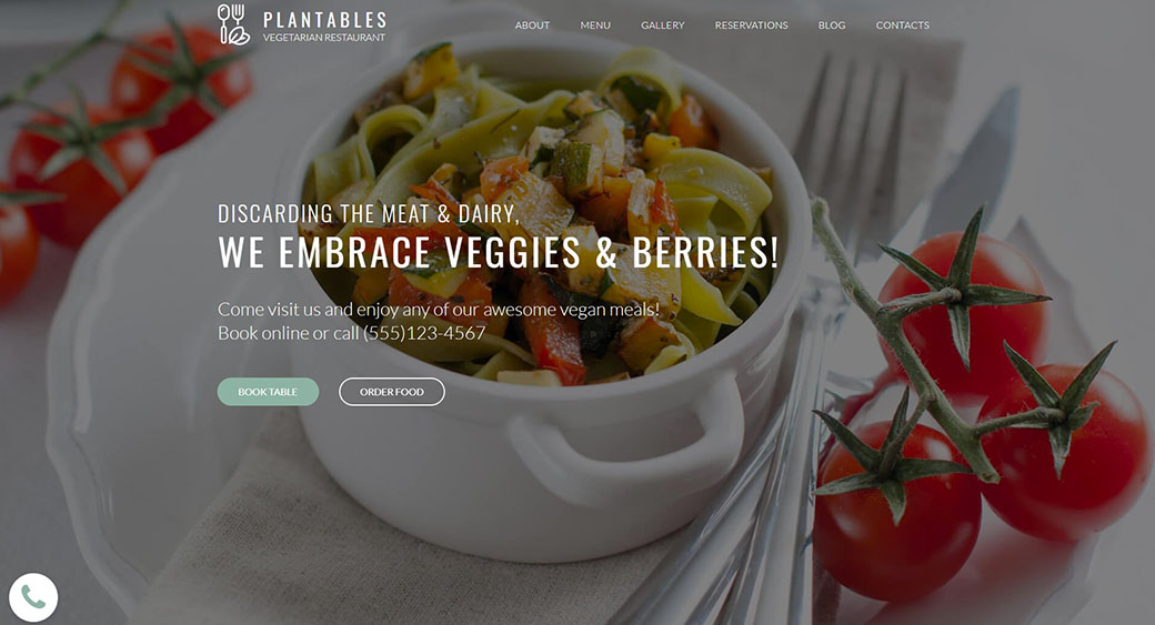 how to create a restaurant website rendering your style