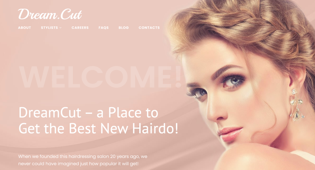 beauty salon website template
