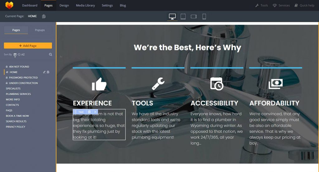 motocms adminpanel