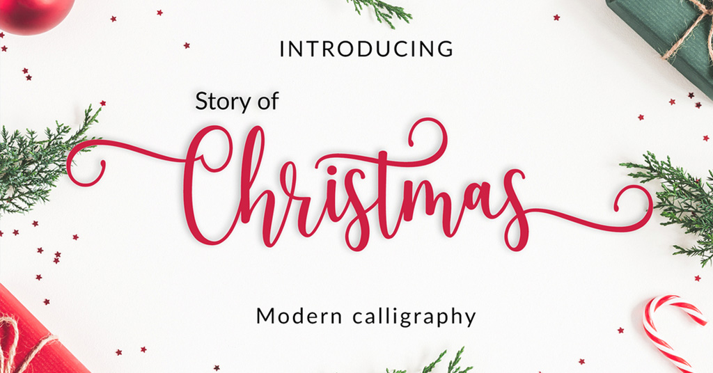 01 Weihnachtsschriften Story of Christmas Font
