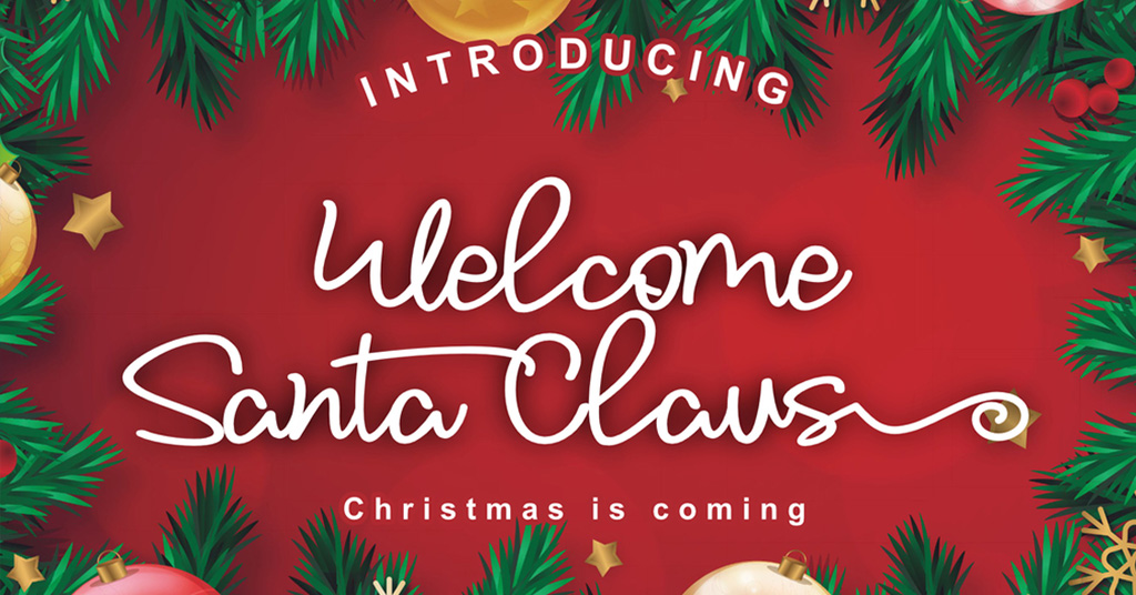 01 Weihnachtsschriften Welcome Santa Claus Font