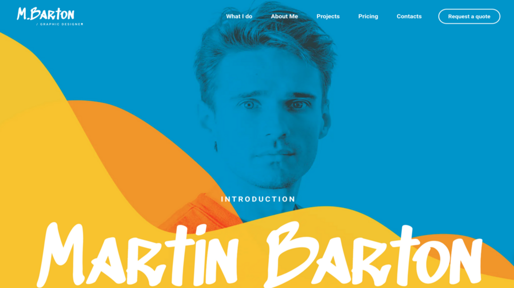 creative art portfolio for photographer