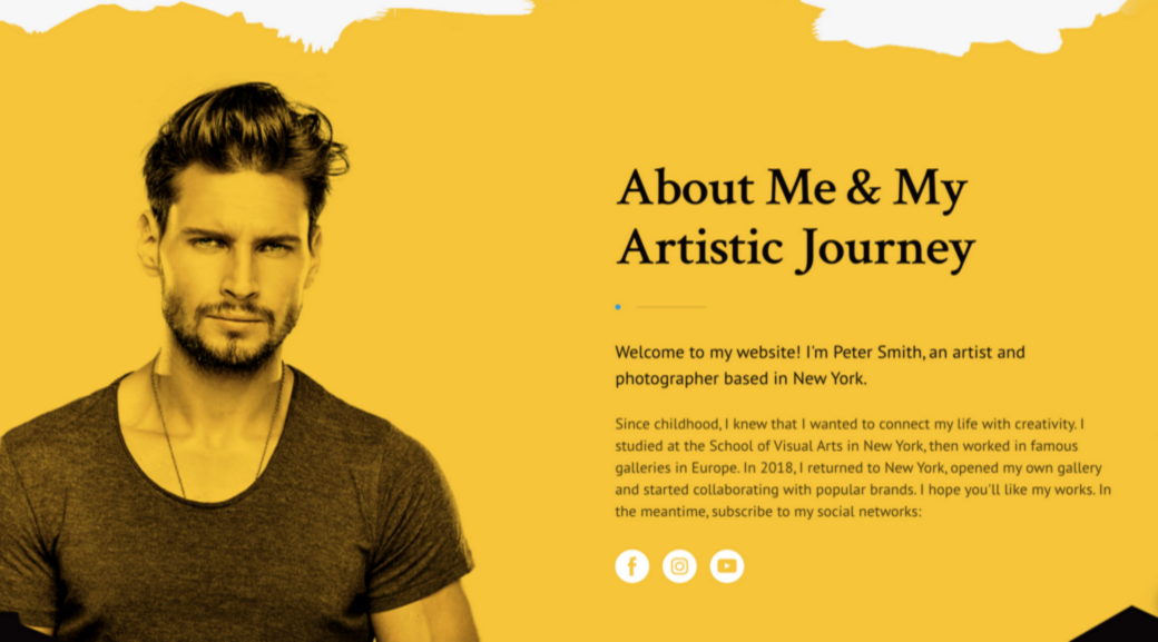 build a portfolio for your website