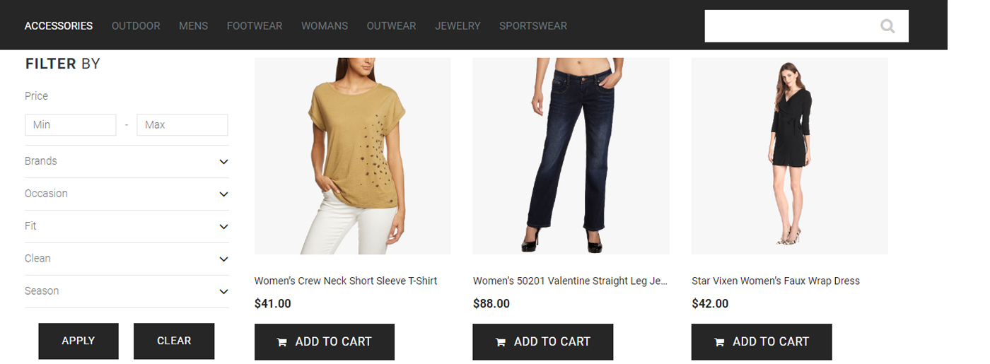 Convenient Clothes Website