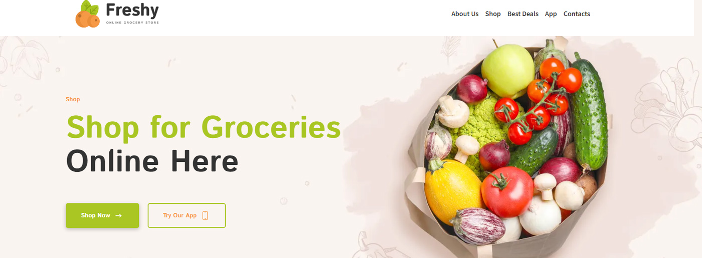 Ecommerce Future -Grocery Shop Website Template