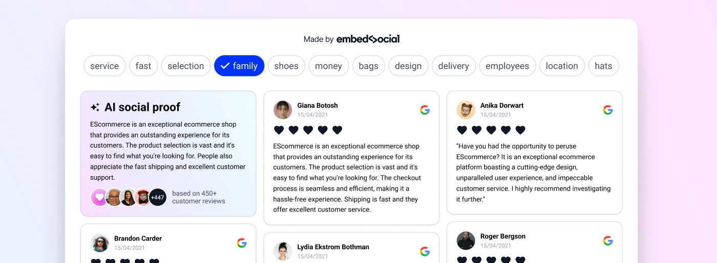 google-reviews-widget-embedsocial