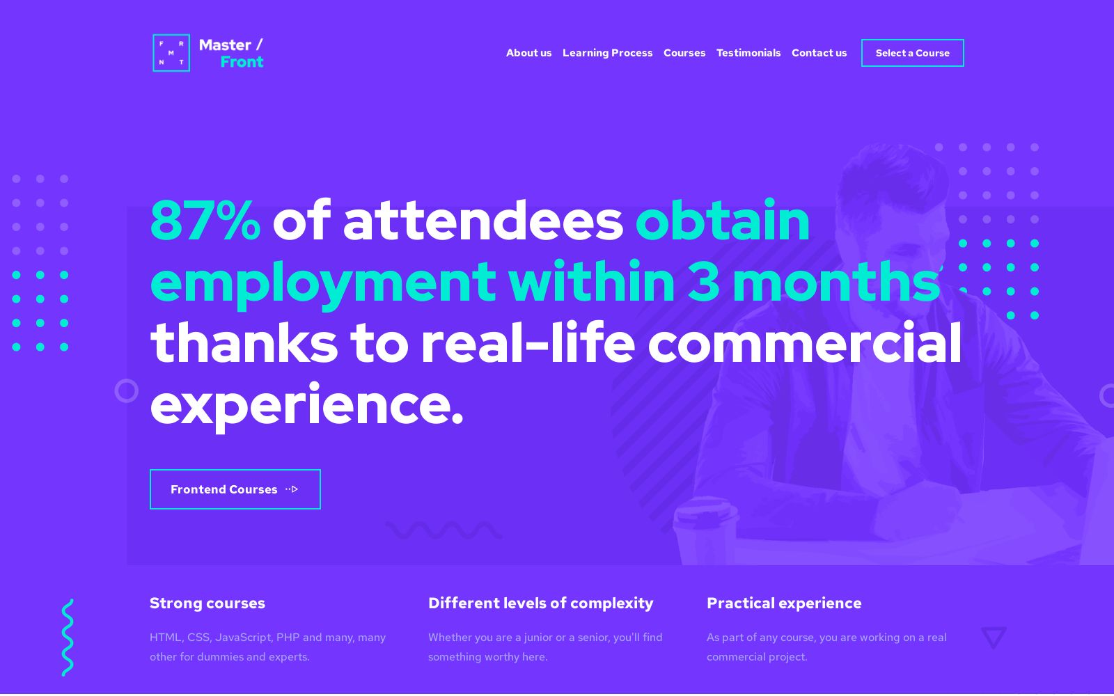 Frontend Courses Website Design