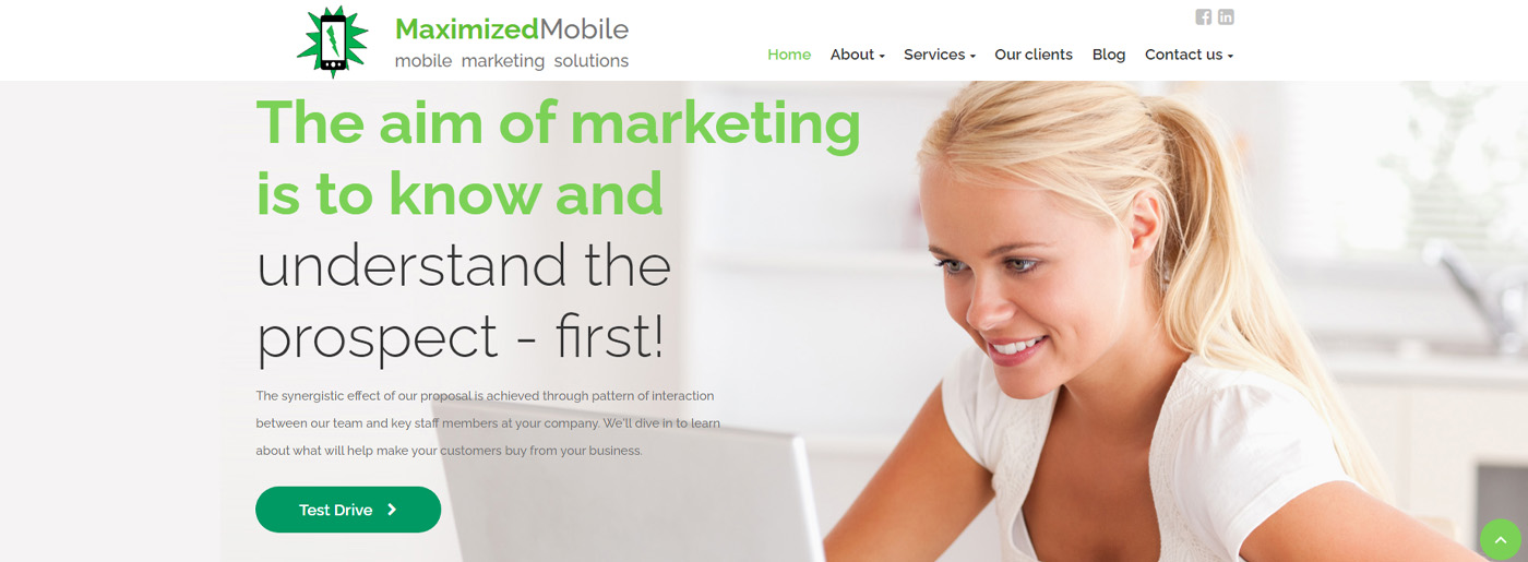 Site For Mobile Marketing Agency