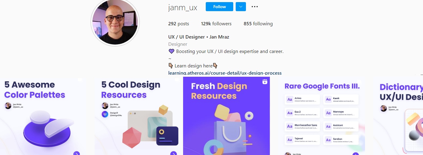 Instagram Web Design Account to Follow