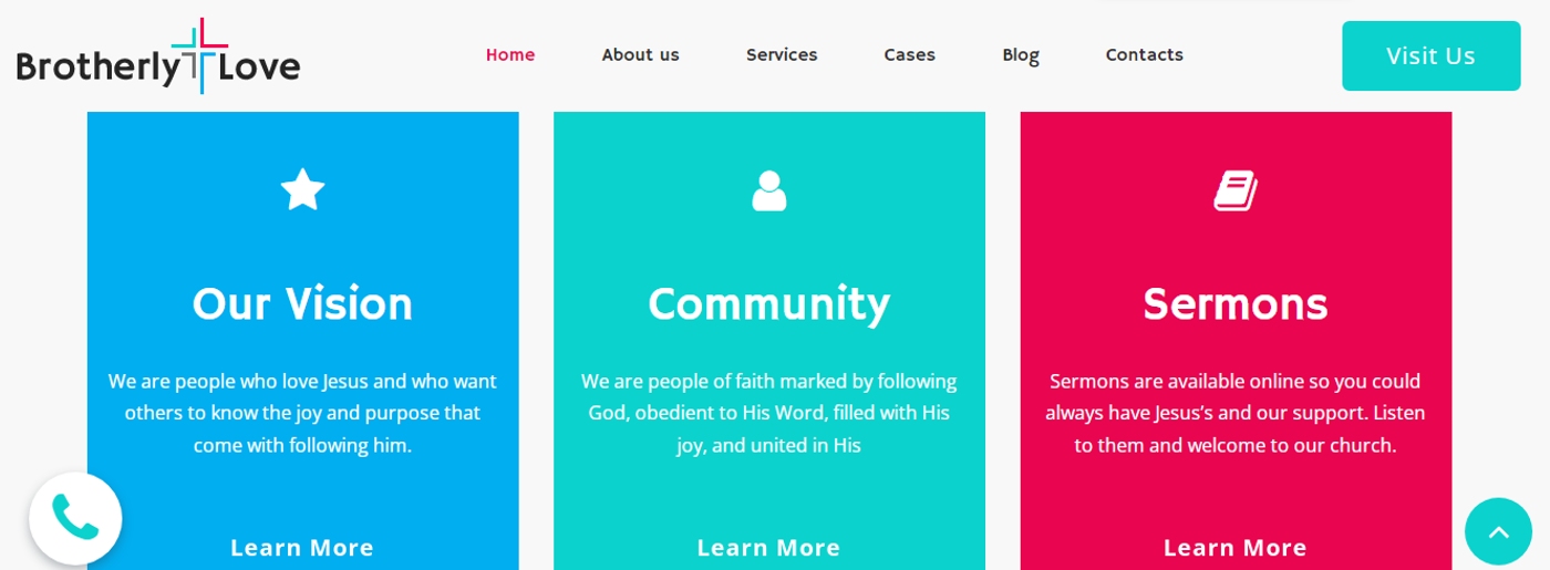 Modern Church Website