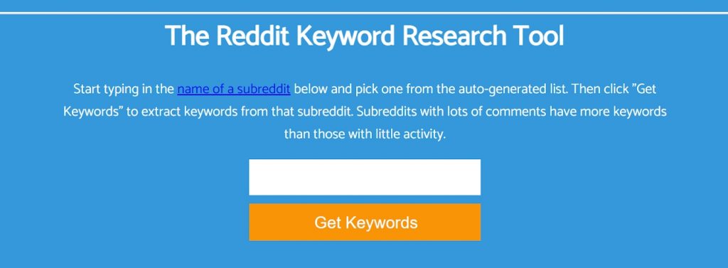 Reddit -Find Long Tail Keywords