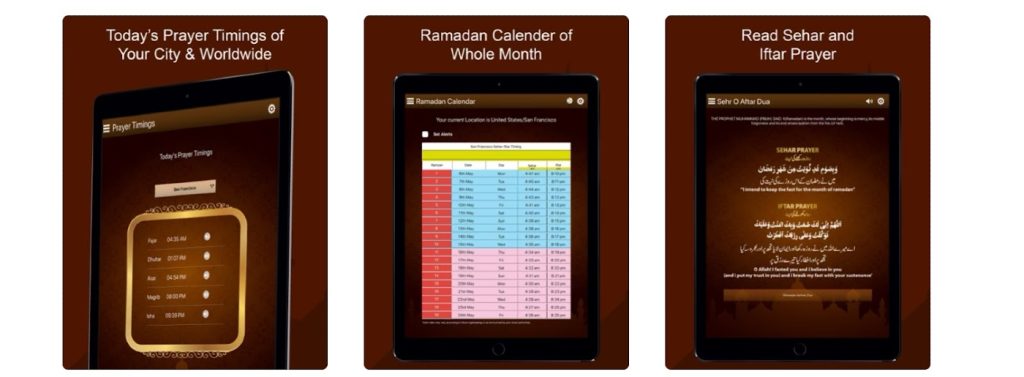 Holy Ramadan schedule for Muslims
