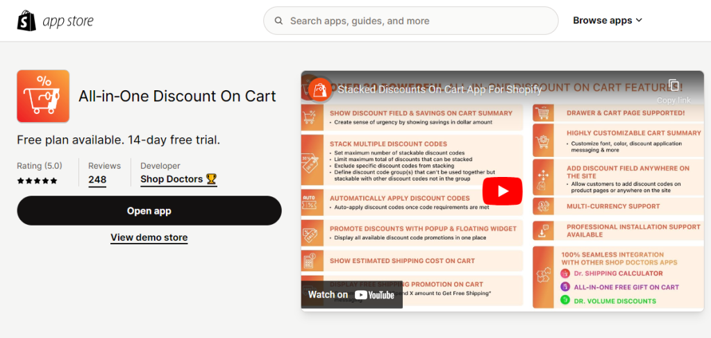 All-in-one Discount On Cart