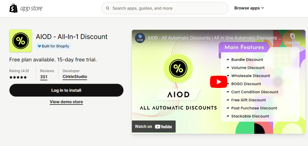 best discount app Shopify 2024