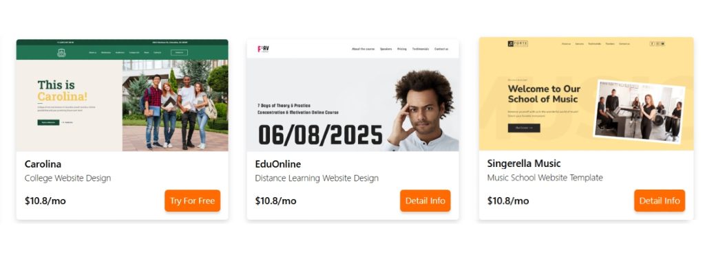 Education Website Templates