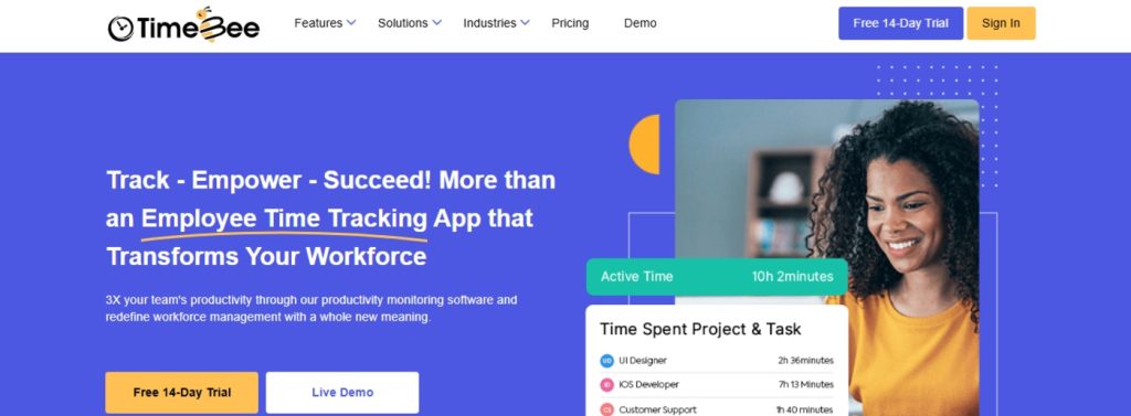 TimeBee employee time tracker