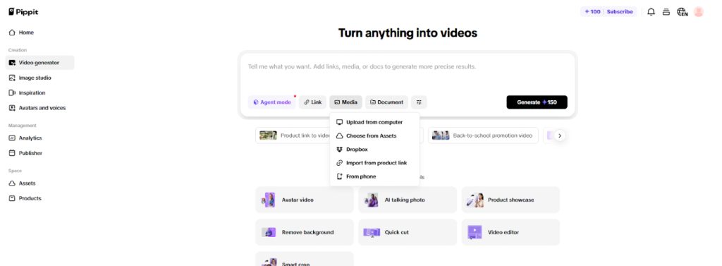 Create Music with Pippit’s Multilingual Lyric Video Maker