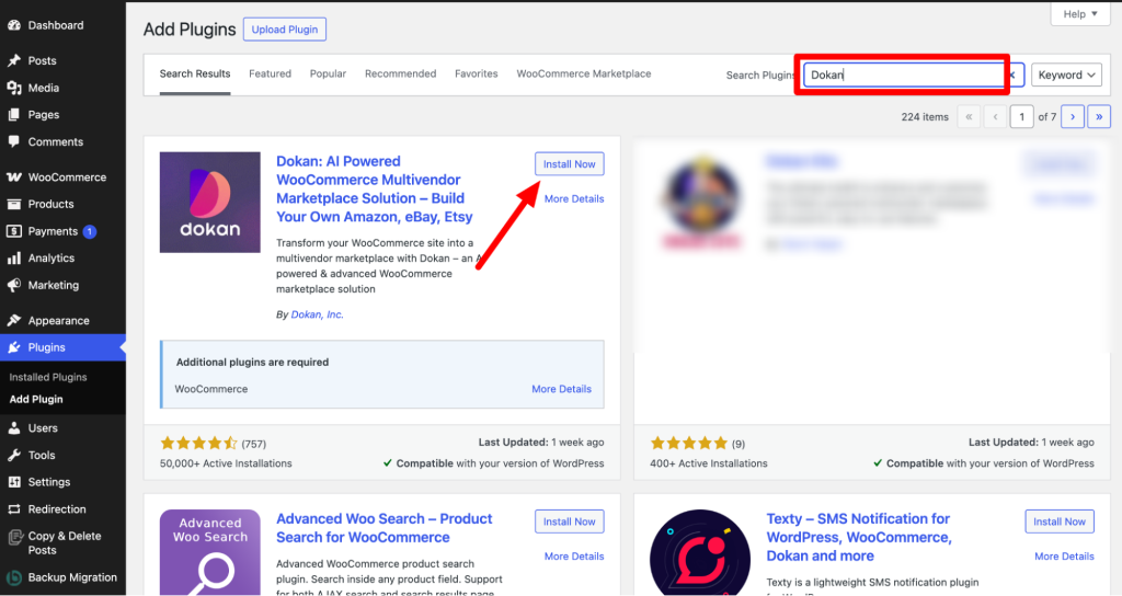 Activate Dokan to Create Your Multivendor Marketplace