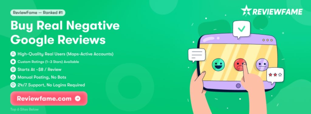 Buy Negative Google Reviews