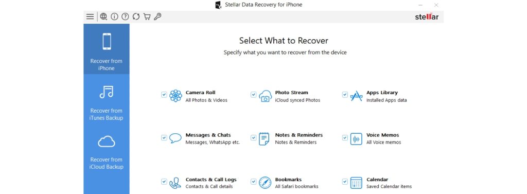 Recover from iPhone