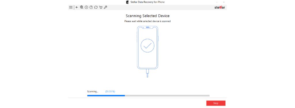 scan to search for recoverable data