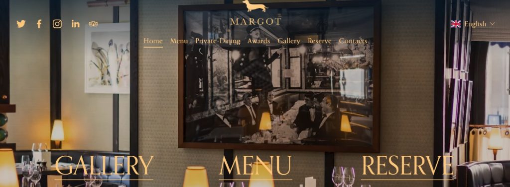 Dark Mode Website Design Restaurant