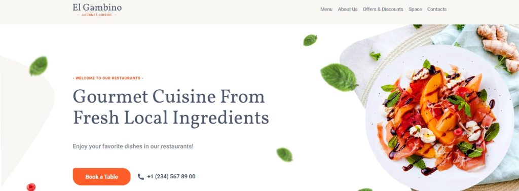 Luxury Restaurant Website Template