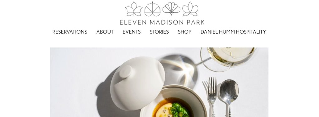 Minimalist Restaurant Web Design