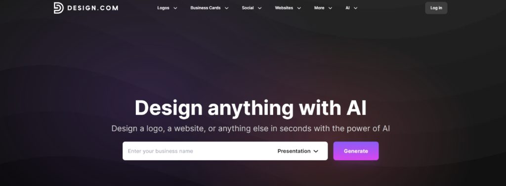 Design.com’s AI presentation maker