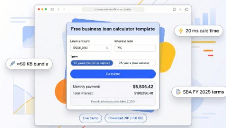 Free Business Loan Calculator Template: Download, Customize & Embed