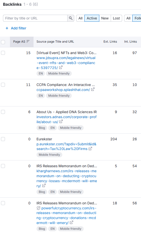 Dissect Competitor Backlink Profile