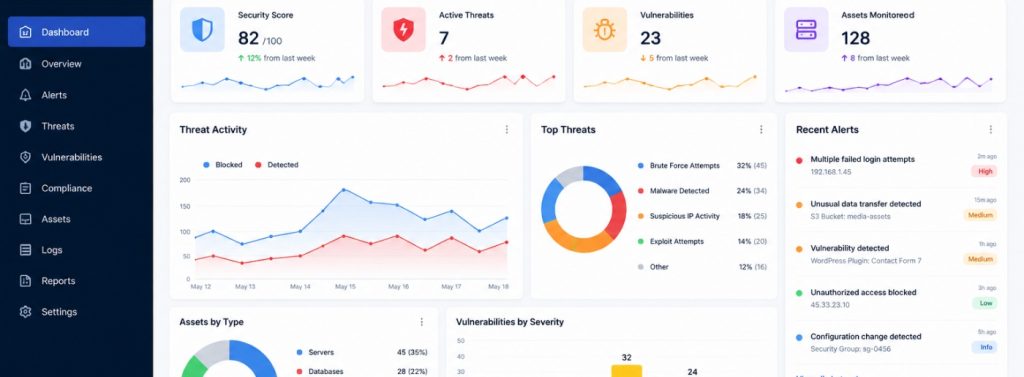 cloud security monitoring dashboard