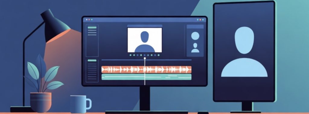 Business using AI video presenter software