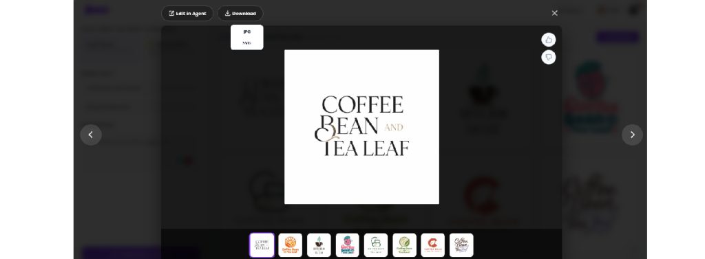 AI poster generator creating branded marketing materials for websites