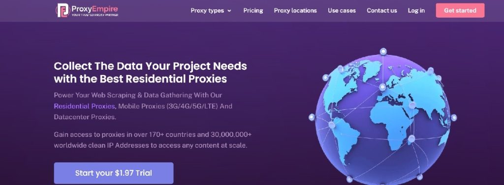 ProxyEmpire residential and mobile proxies for ecommerce and market research