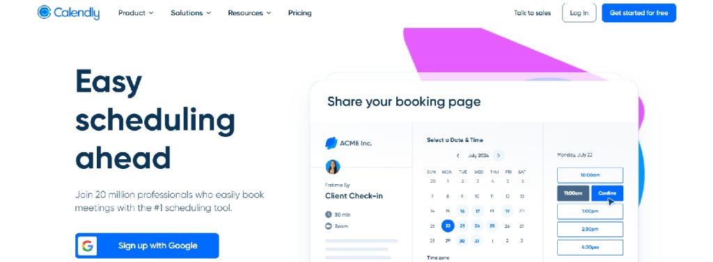 Calendly web agency tools