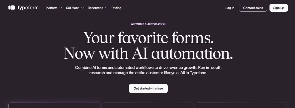 Online form and survey creation web agency tools