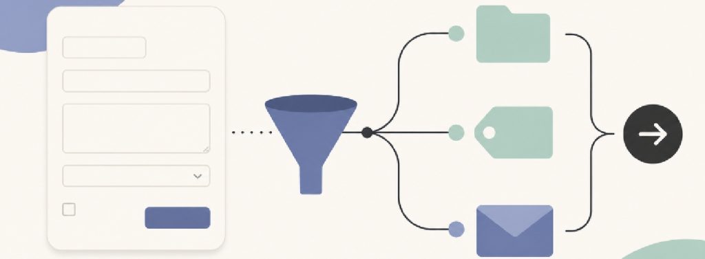 Website contact form with streamlined fields and clear user flow