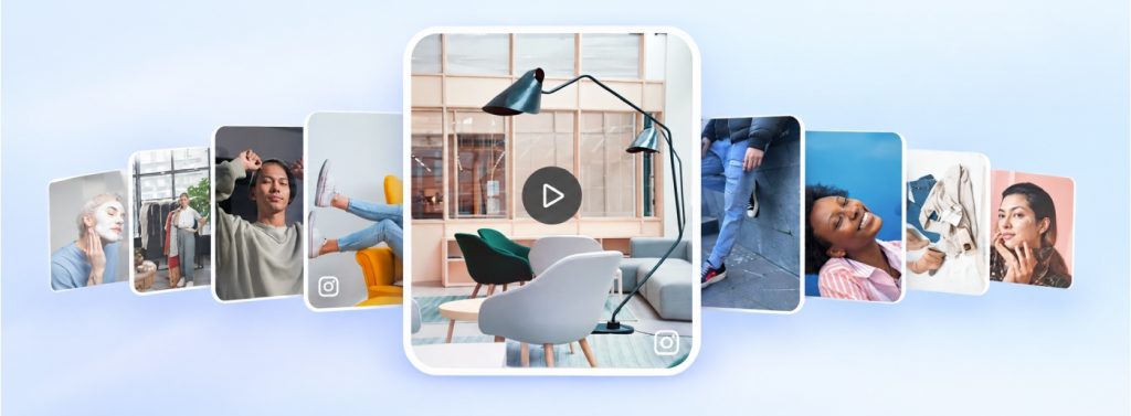Social video content archive for creating reusable website materials
