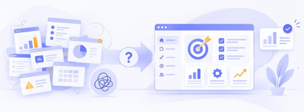 No-code platform dashboard for building and customizing a website