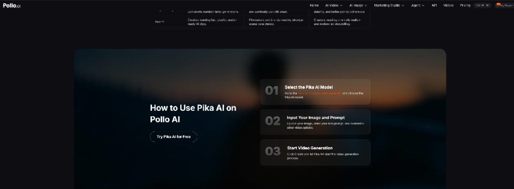 Pika on Pollo AI product video guide