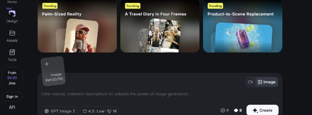 Hailuo AI image generation platform
