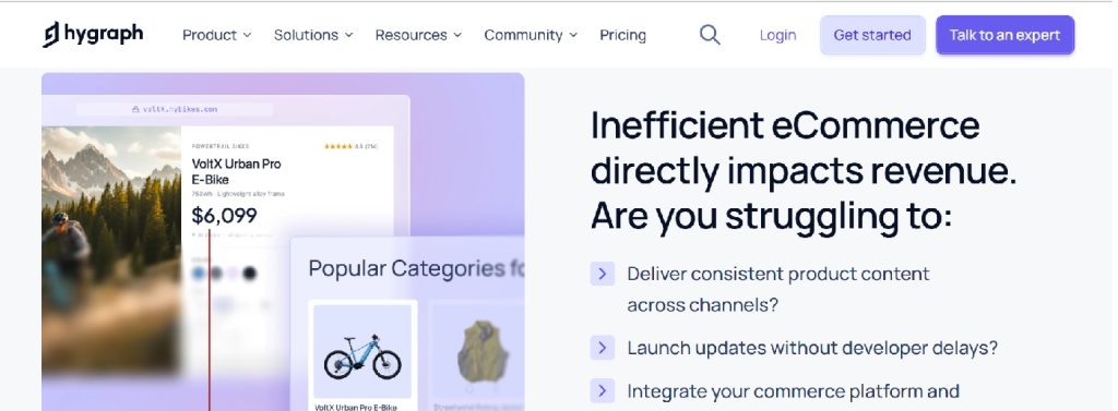 Hygraph: headless CMS for eCommerce