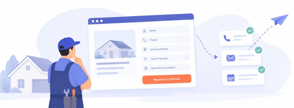 home service website leads