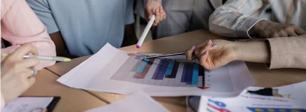 Digital marketing analytics dashboard with search ads and performance metrics